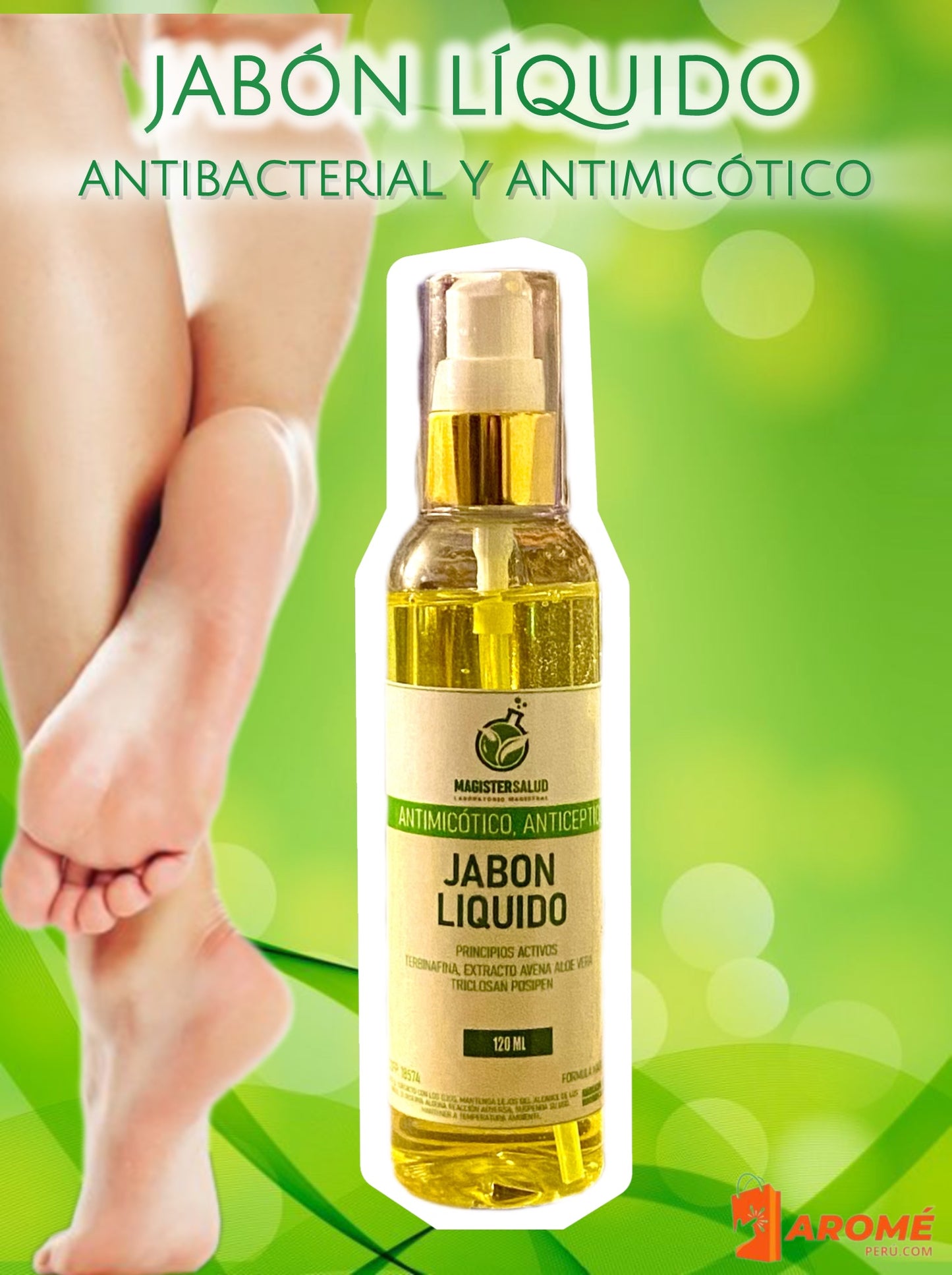 JABÓN LÍQUIDO ANTIMICÓTICO (ELIMINA LOS HONGOS DE RAIZ)